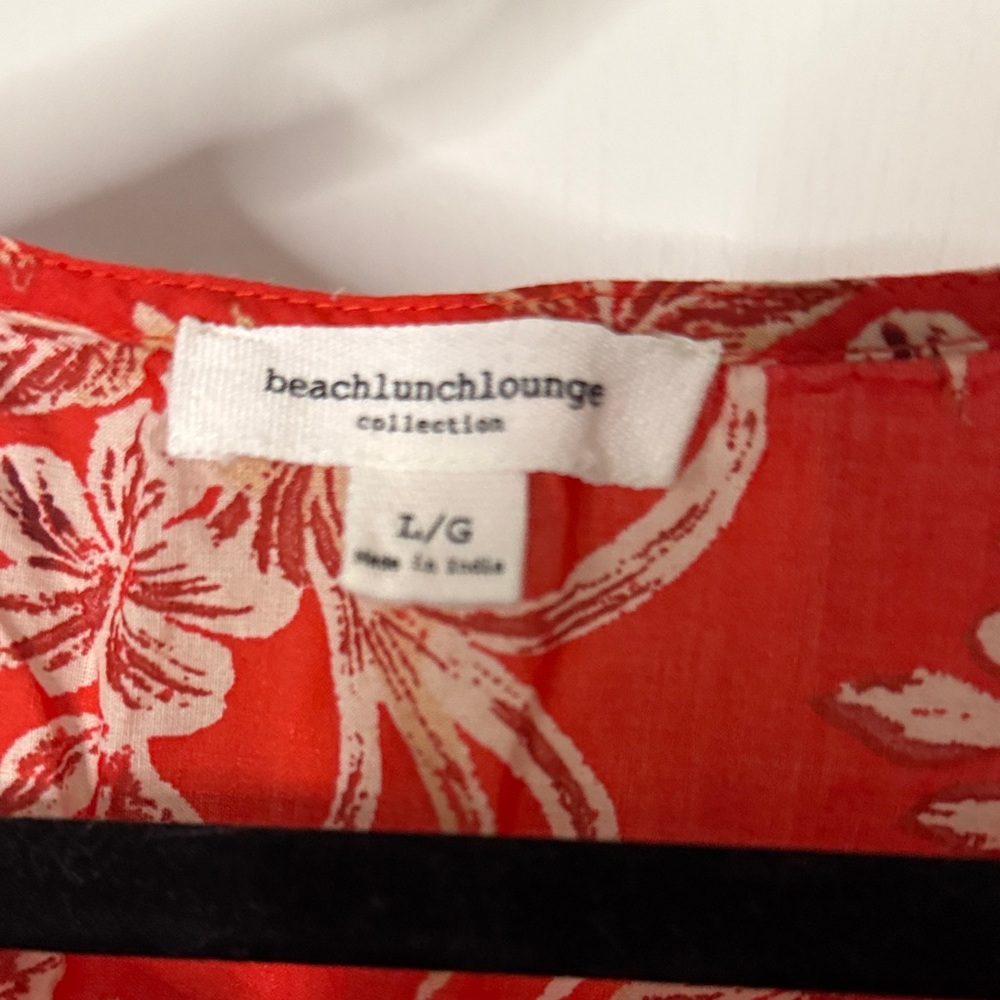 Beachlunchlounge Red and White Floral Top - Picture 4 of 6